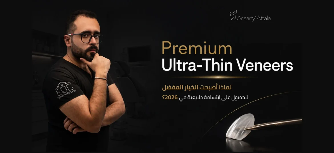 Premium Ultra-Thin Veneers: ابتسامة طبيعية بأقل تدخل ممكن